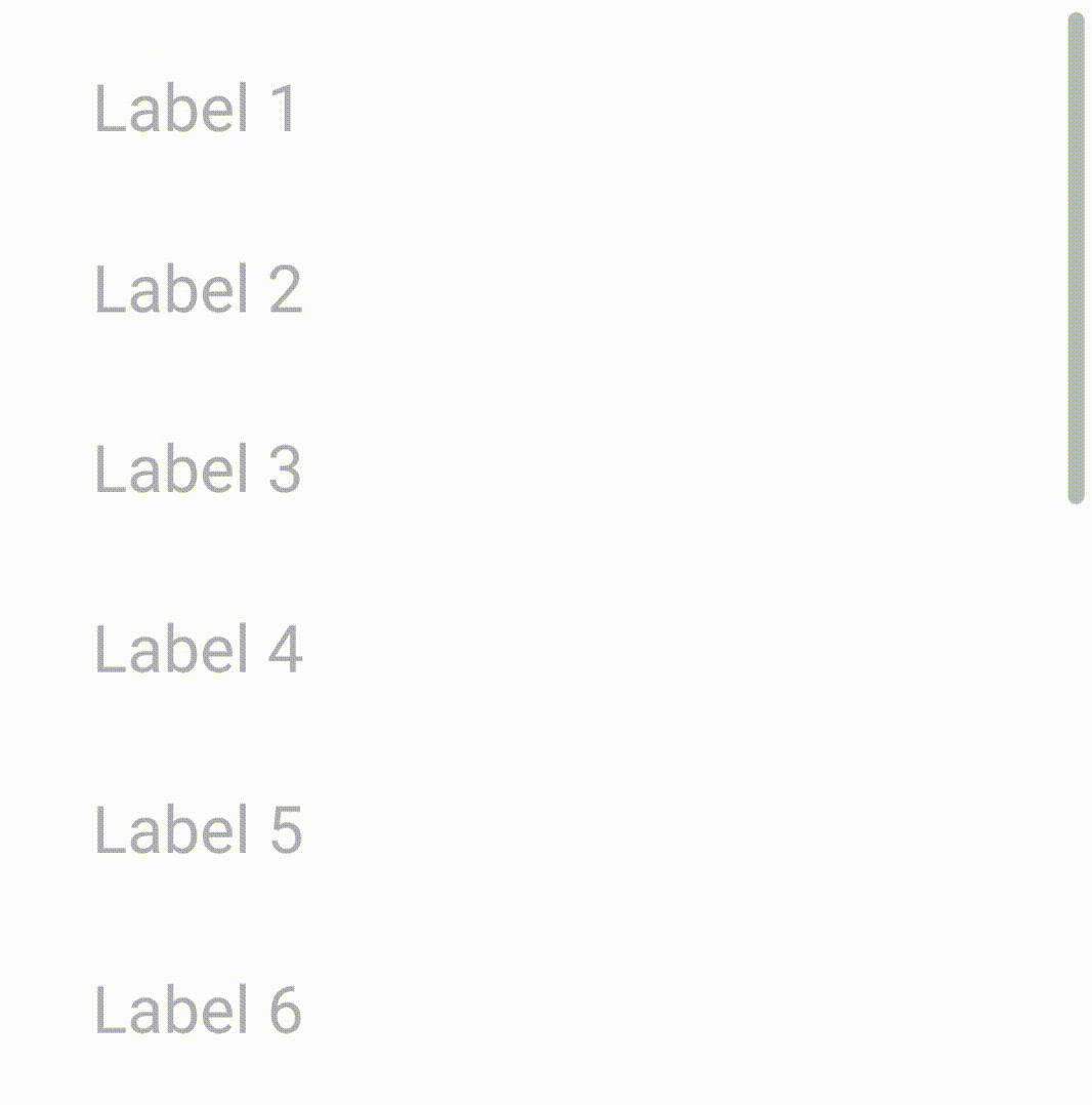 Dropdown scrollbar behavior